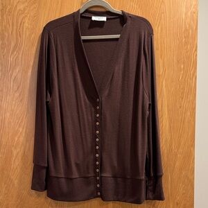 Zenana Outfitters Chocolate Knit Top